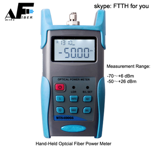 [CN] Awire Optical Fiber hand-held power meter -50+26dBm SC FC ST interchangerable WT840066 for FTTH