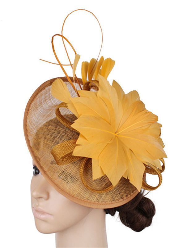 [CN] Women sinamay fascinator,hair ornament,wedding fashion hat,party headwear
